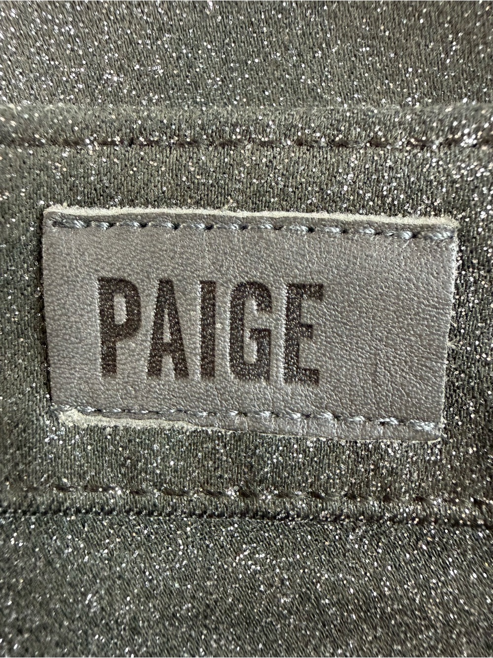 PAIGE Claudine Metallic Shimmer Bootcut Jeans Size 28 - Picture 4 of 13